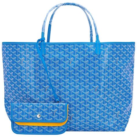 goyard baby blue bag|second hand blue Goyard bag.